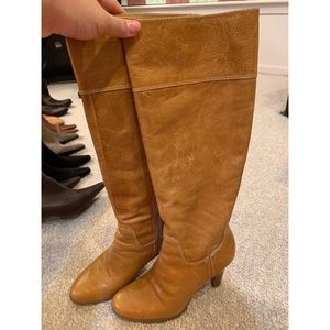 Tan Heeled Boots